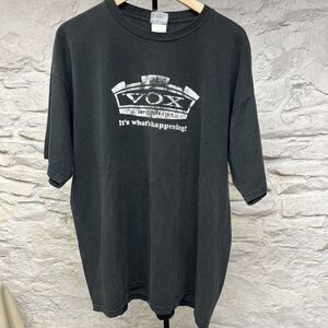Vtg Thrashed Distressed Vox Amplification T Shirt XL Made In USA 90s Y2K